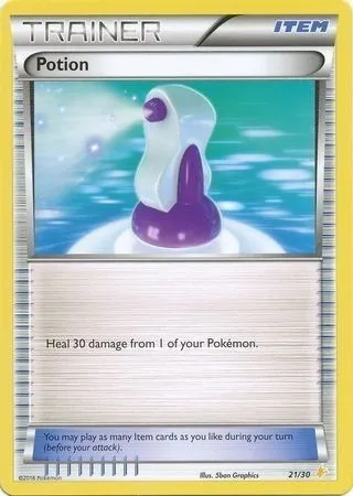 Potion, carte Pokémon TK9P 021 — extension XY Trainer Kit: Pikachu Libre & Suicune (Pikachu Libre)
