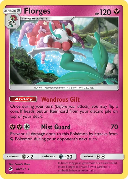Florges, Pokémon card FLI 86 — Forbidden Light set
