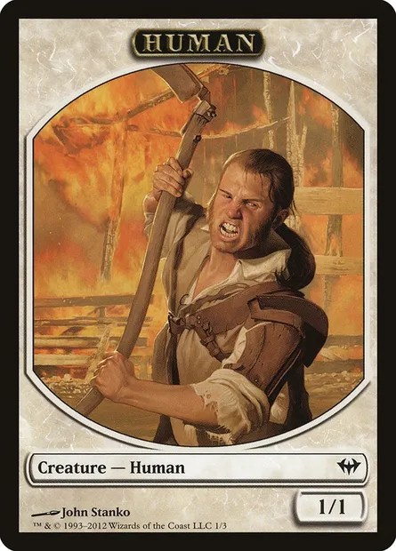 Human, Magic card TDKA 1 — Dark Ascension Tokens set