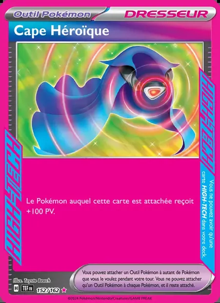 Cape Héroïque, carte Pokémon TEF 152 — extension Forces Temporelles