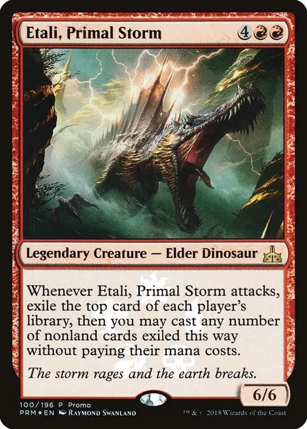 Etali, Primal Storm, Magic card PRIX 100★ — Rivals of Ixalan Promos set