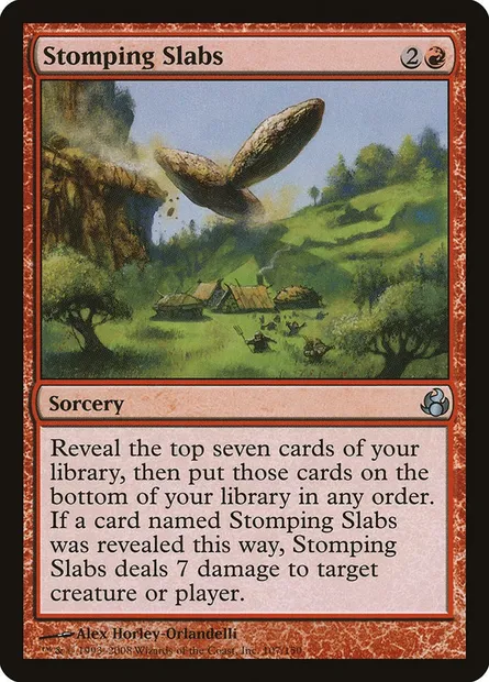 Stomping Slabs, Magic card MOR 107 — Morningtide set