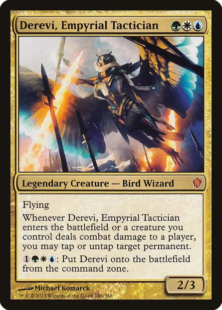 Derevi, Empyrial Tactician, Magic card C13 186 — Commander 2013 set