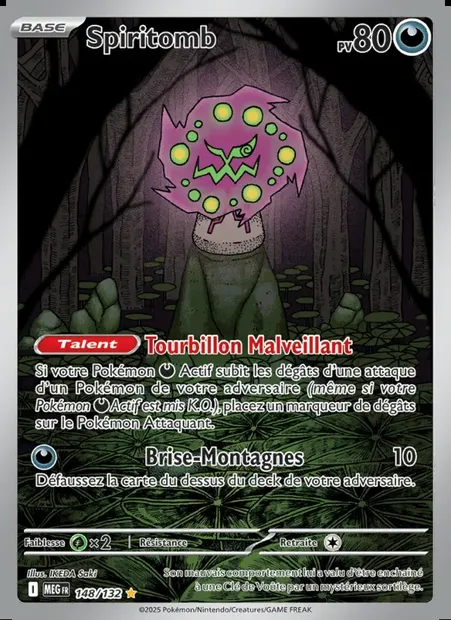Spiritomb, carte Pokémon MEG 148 — extension Méga-Évolution