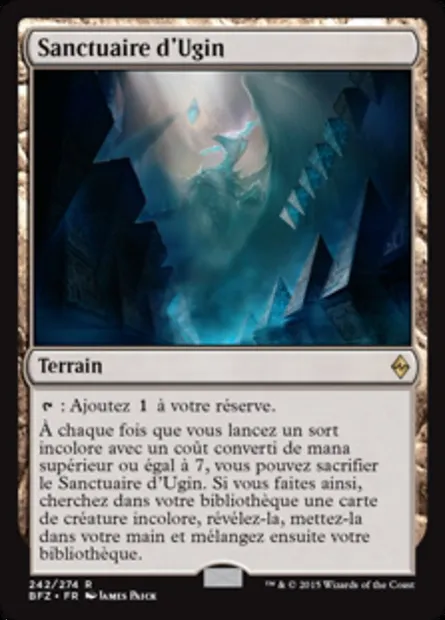 Sanctuaire d'Ugin, carte Magic BFZ 242 — extension La bataille de Zendikar