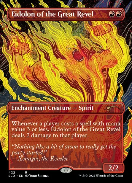 Eidolon of the Great Revel, Magic card SLD 422 — Secret Lair Drop set