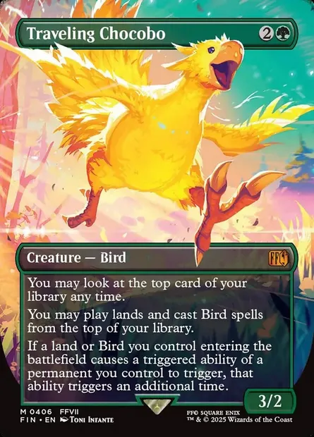 Traveling Chocobo, Magic card FIN 406 — Final Fantasy set