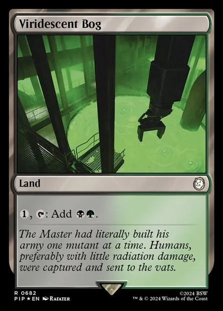 Viridescent Bog, Magic card PIP 682 — Fallout set
