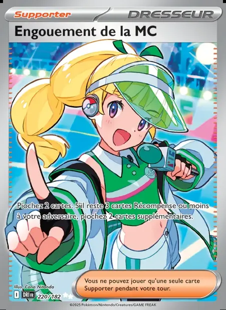 Engouement de la MC, carte Pokémon DRI 220 — extension Rivalités Destinées