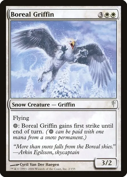 Boreal Griffin, Magic card CSP 2 — Coldsnap set