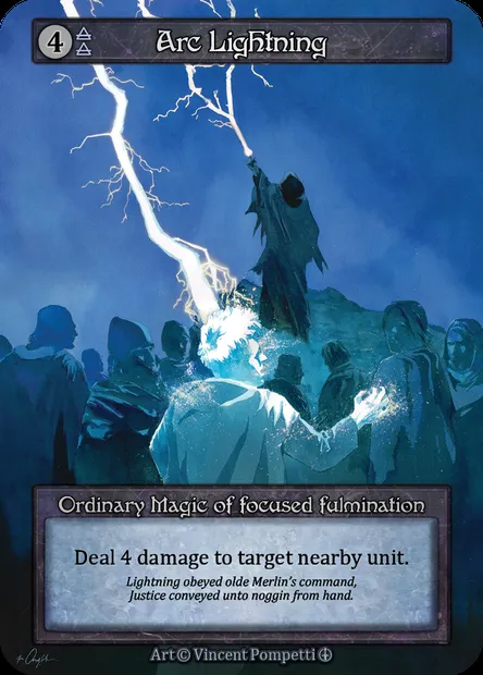 Arc Lightning, Sorcery card ATH 119 — Arthurian Legends set