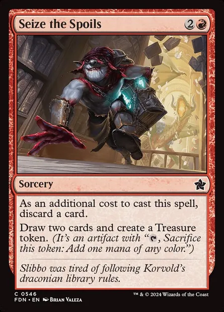 Seize the Spoils, Magic card FDN 546 — Foundations set