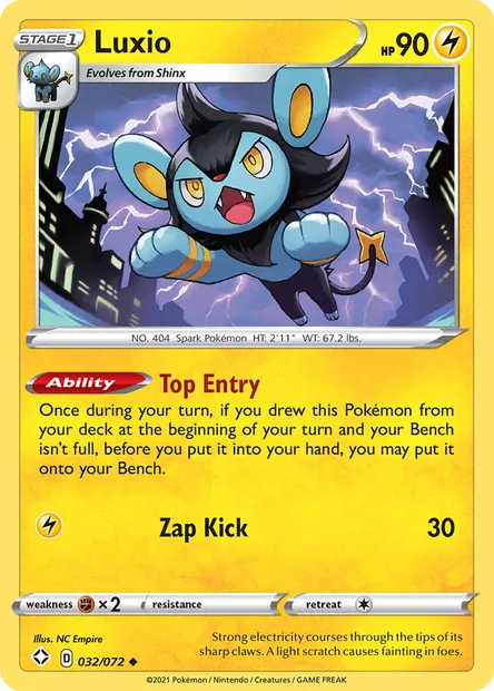 Luxio, Pokémon card SHF 32 — Shining Fates set