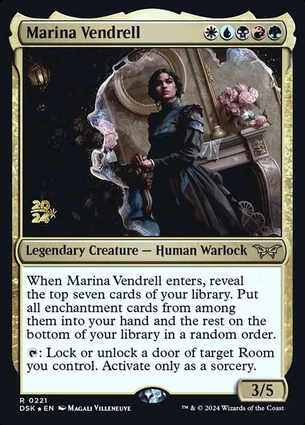 Marina Vendrell, Magic card PDSK 221s — Duskmourn: House of Horror Promos set