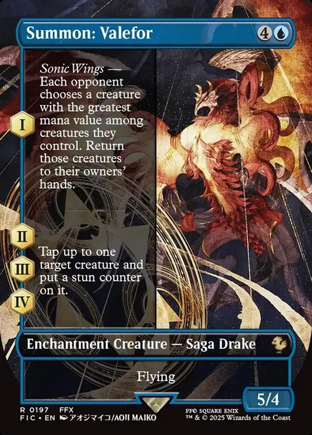 Summon: Valefor, Magic card FIC 197 — Final Fantasy Commander set