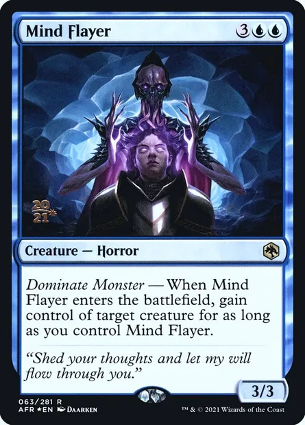 Flagelleur mental, carte Magic PAFR 63s — extension Adventures in the Forgotten Realms Promos