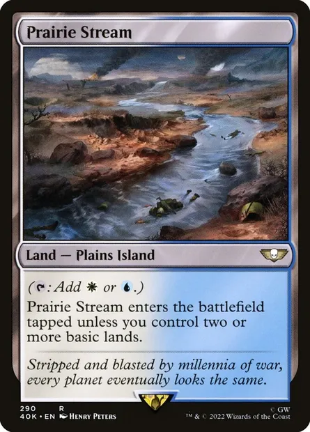 Prairie Stream, Magic card 40K 290 — Warhammer 40,000 Commander set