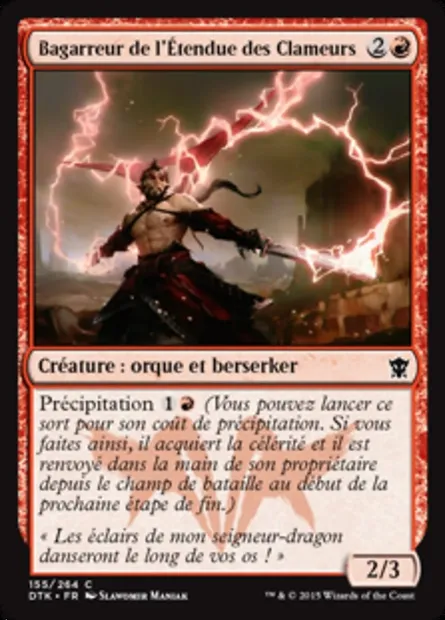 Bagarreur de l'Étendue des Clameurs, carte Magic DTK 155 — extension Les Dragons de Tarkir