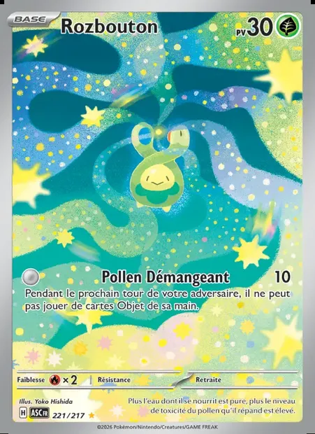 Rozbouton, carte Pokémon ASC 221 — extension Héros Transcendants