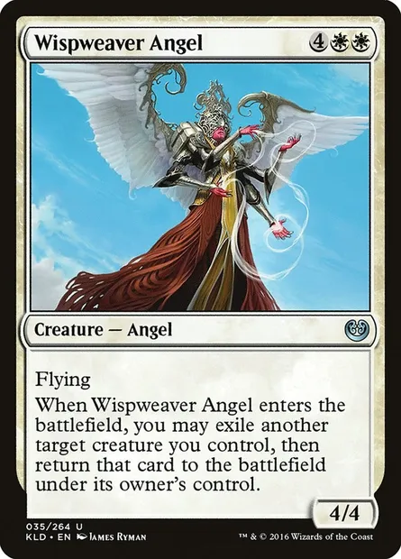 Wispweaver Angel, Magic card KLD 35 — Kaladesh set