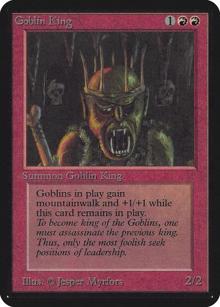 Goblin King, Magic card LEA 154 — Limited Edition Alpha set