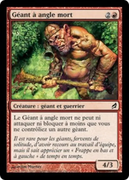 Géant à angle mort, carte Magic LRW 153 — extension Lorwyn