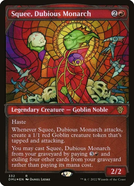 Squee, Dubious Monarch, Magic card DMU 332 — Dominaria United set
