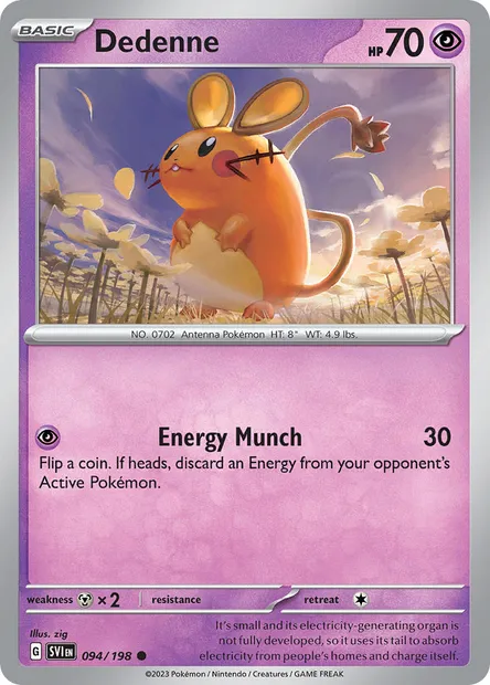 Dedenne, Pokémon card SVI 094 — Scarlet & Violet set