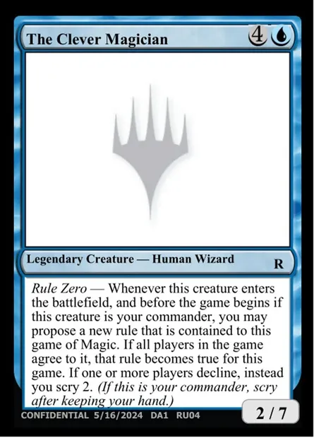 The Clever Magician, Magic card UNK RU04a — Unknown Event set