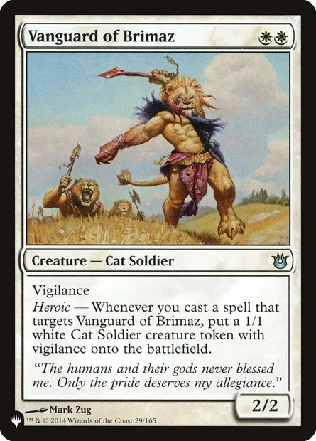 Vanguard of Brimaz, Magic card PLST BNG-29 — The List set