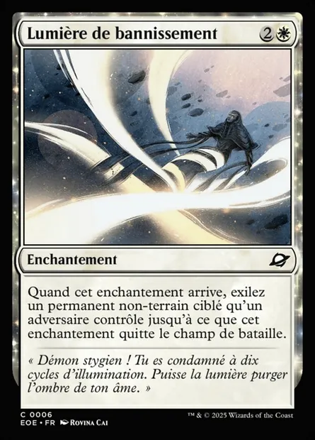 Lumière de bannissement, carte Magic EOE 6 — extension Edge of Eternities