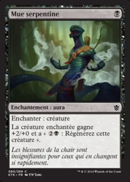 Mue serpentine, carte Magic KTK 80 — extension Les Khans de Tarkir