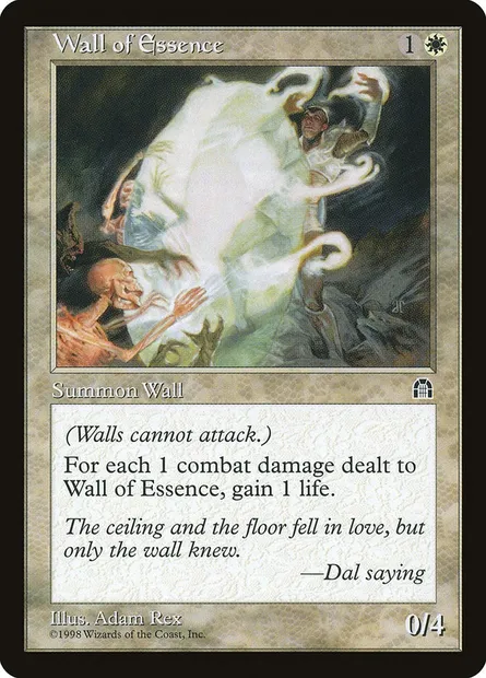 Mur d'essence, carte Magic STH 22 — extension Forteresse