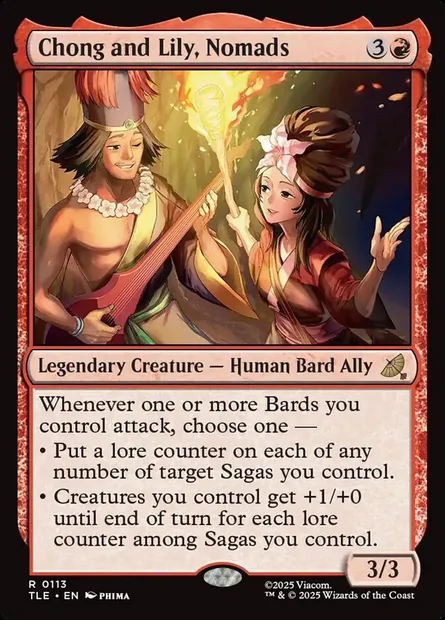 Chong and Lily, Nomads, Magic card TLE 113 — Avatar: The Last Airbender Eternal set
