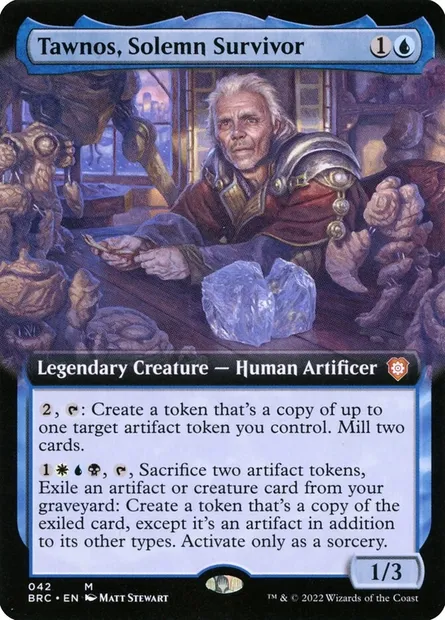 Tawnos, Solemn Survivor, Magic card BRC 42 — The Brothers' War Commander set