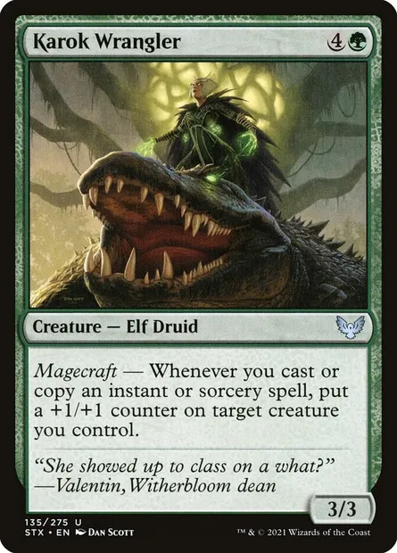 Karok Wrangler, Magic card STX 135 — Strixhaven: School of Mages set
