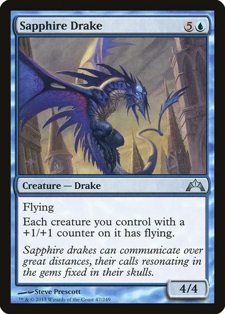 Sapphire Drake, Magic card GTC 47 — Gatecrash set