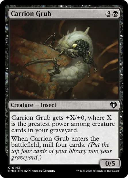 Carrion Grub, Magic card CMM 143 — Commander Masters set