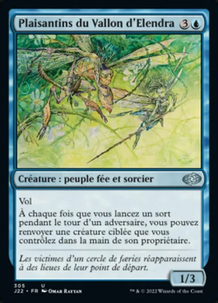 Plaisantins du Vallon d'Elendra, carte Magic J22 305 — extension Jumpstart 2022