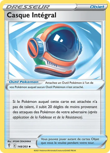 Casque Intégral, carte Pokémon EVS 148 — extension Évolution Céleste