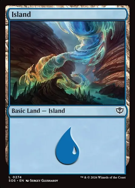 Island, Magic card SOS 274 — Secrets of Strixhaven set