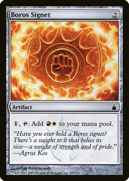 Boros Signet, Magic card RAV 255 — Ravnica: City of Guilds set