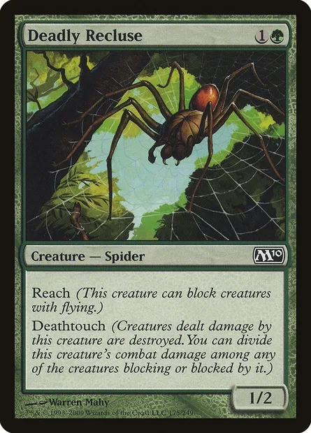 Deadly Recluse, Magic card M10 175 — Magic 2010 set