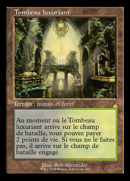 Tombeau luxuriant, carte Magic RVR 407 — extension Ravnica Remastered