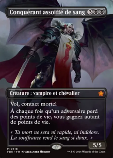 Conquérant assoiffé de sang, carte Magic FDN 318 — extension Foundations