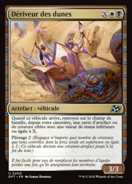Dériveur des dunes, carte Magic DFT 200 — extension Aetherdrift