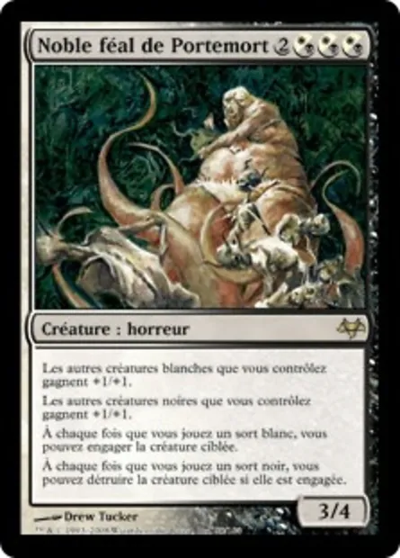 Noble féal de Portemort, carte Magic EVE 85 — extension Coucheciel