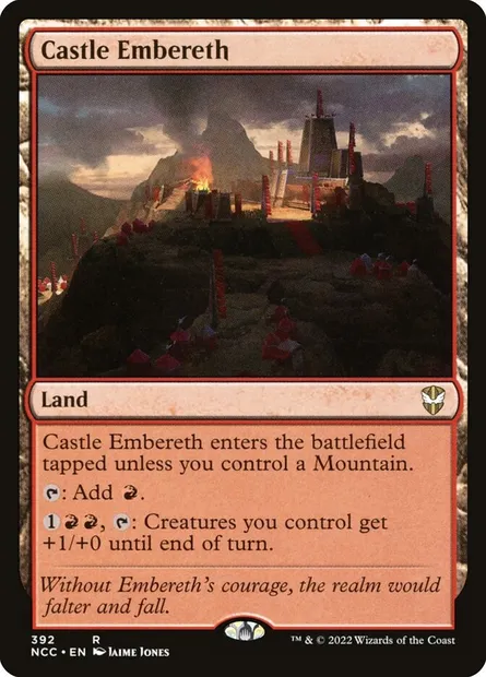 Castle Embereth, Magic card NCC 392 — New Capenna Commander set