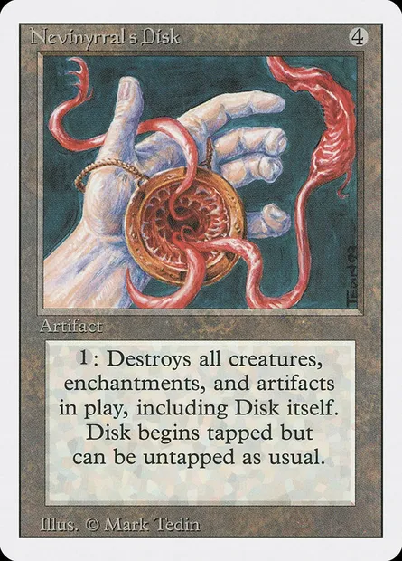 Nevinyrral's Disk, Magic card 3ED 267 — Revised Edition set