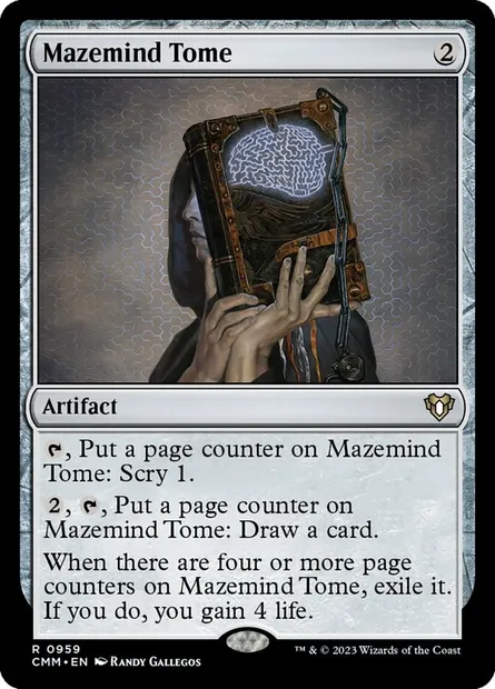 Mazemind Tome, Magic card CMM 959 — Commander Masters set